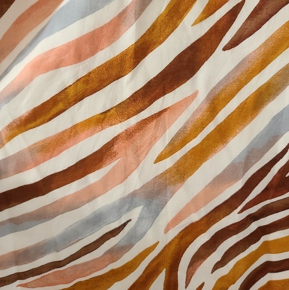 Ann Taylor XXS Zebra Stripe Boatneck Midi Maxi Dress - Picture 3 of 11